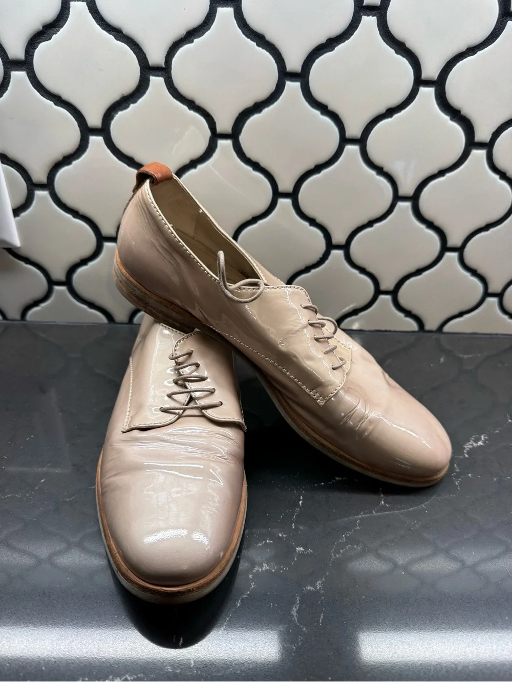 Women’s AGL Patent Leather Oxfords